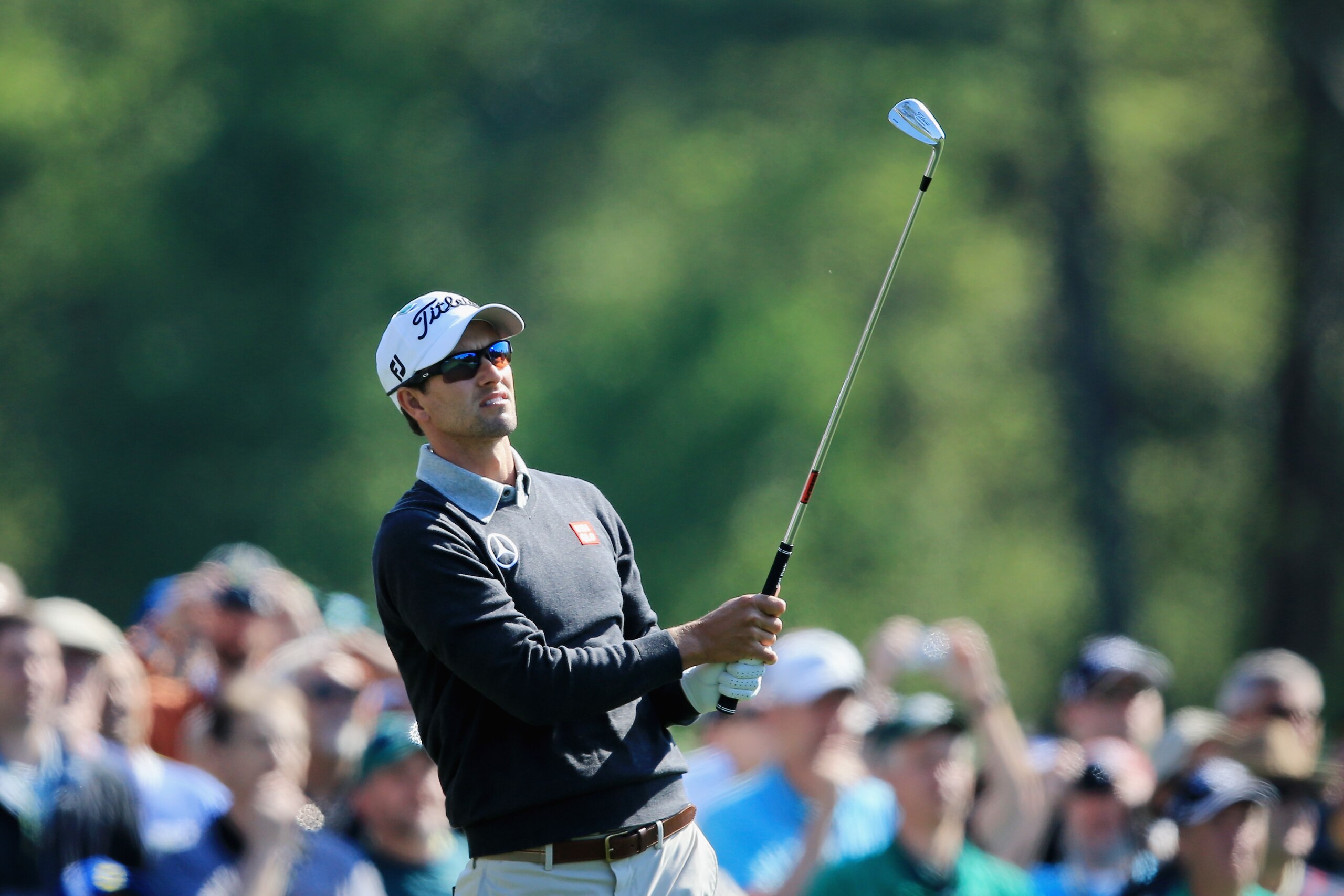 AUGUSTA, GA - APRIL 09: Adam Scott of Australia hits a shot during a practice round prior to the start of the 2014 Masters Tournament at Augusta National Golf Club on April 9, 2014 in Augusta, Georgia. (Photo by David Cannon/Getty Images) AUGUSTA, GA - APRIL 09: Adam Scott of Australia hits a shot during a practice round prior to the start of the 2014 Masters Tournament at Augusta National Golf Club on April 9, 2014 in Augusta, Georgia. (Photo by David Cannon/Getty Images)