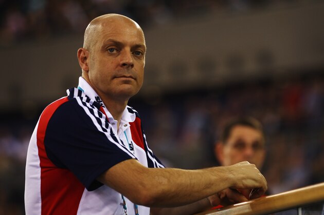 British Cycling's Performance Director Dave Brailsford smiles during the Track Cycling World Cup at the National Cycling Centre, in Manchester, England, Friday Feb. 18, 2011. (AP Photo/Jon Super) British Cycling's Performance Director Dave Brailsford smiles during the Track Cycling World Cup at the National Cycling Centre, in Manchester, England, Friday Feb. 18, 2011. (AP Photo/Jon Super)