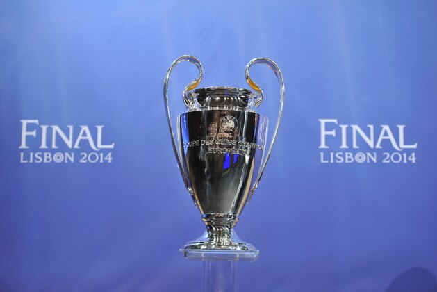NYON, SWITZERLAND - APRIL 11:  A general view of the Champions League trophy during the UEFA Champions League 2013/14 season semi-finals draw at the UEFA headquarters, The House of European Football, on April 11, 2014 in Nyon, Switzerland.  (Photo by Harold Cunningham/Getty Images for UEFA)
