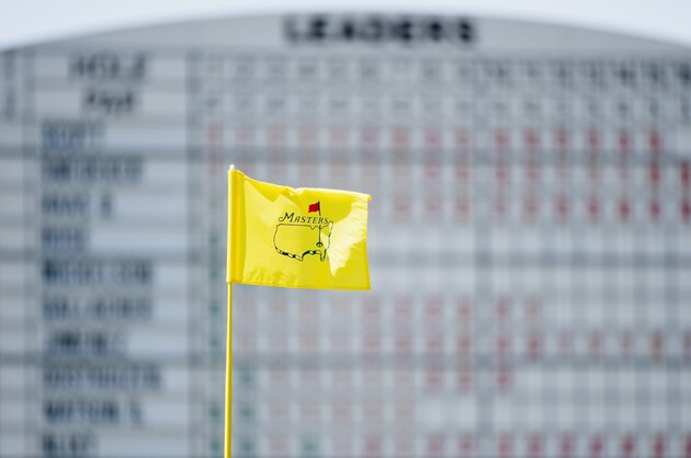 AUGUSTA, GA - APRIL 10:  A flagstick is seen on the 18th green during the first round of the 2014 Masters Tournament at Augusta National Golf Club on April 10, 2014 in Augusta, Georgia.  (Photo by Harry How/Getty Images)
