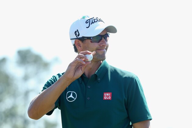 AUGUSTA, GA - APRIL 10: Adam Scott of Australia saves par on the 18th green during the first round of the 2014 Masters Tournament at Augusta National Golf Club on April 10, 2014 in Augusta, Georgia. (Photo by Andrew Redington/Getty Images) AUGUSTA, GA - APRIL 10: Adam Scott of Australia saves par on the 18th green during the first round of the 2014 Masters Tournament at Augusta National Golf Club on April 10, 2014 in Augusta, Georgia. (Photo by Andrew Redington/Getty Images)