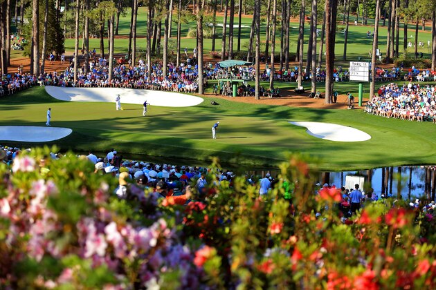AUGUSTA, GA - APRIL 12:  Jordan Spieth of the United States putts on the 16th green during the third round of the 2014 Masters Tournament at Augusta National Golf Club on April 12, 2014 in Augusta, Georgia.  (Photo by David Cannon/Getty Images)
