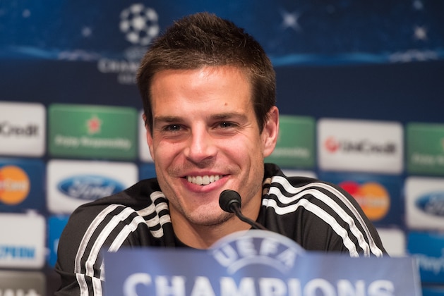 PARIS, FRANCE - APRIL 01:  Spanish midfielder Cesar Azpilicueta speaks to the media during a press conference on the eve of the UEFA Champions League match between Paris Saint-Germain FC and Chelsea FC at Parc des Princes stadium on April 1, 2014 in Paris, France. (Photo by Dominique Charriau/Getty Images)