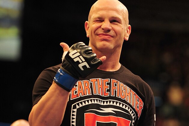 Jul 21, 2012; Calgary, AB, CANADA; Anthony Perosh celebrates his win against Ryan Jimmo (not pictured) during the light heavyweight bout of UFC 149 at the Scotiabank Saddledome in Calgary, BC. Mandatory Credit: Anne-Marie Sorvin-USA TODAY Sports Jul 21, 2012; Calgary, AB, CANADA; Anthony Perosh celebrates his win against Ryan Jimmo (not pictured) during the light heavyweight bout of UFC 149 at the Scotiabank Saddledome in Calgary, BC. Mandatory Credit: Anne-Marie Sorvin-USA TODAY Sports