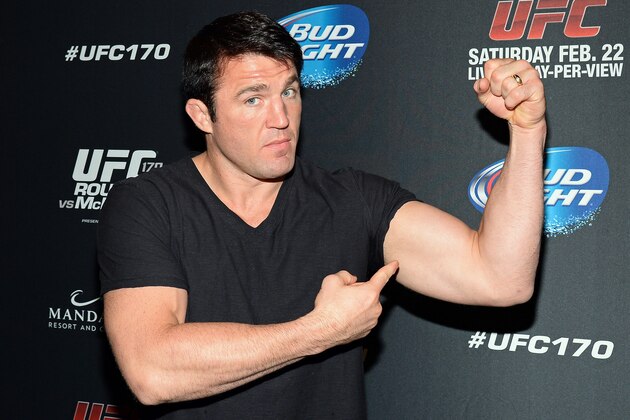LAS VEGAS, NV - FEBRUARY 22:  Mixed martial artist Chael Sonnen attends the UFC 170 event at the Mandalay Bay Events Center on February 22, 2014 in Las Vegas, Nevada.  (Photo by Ethan Miller/Getty Images)