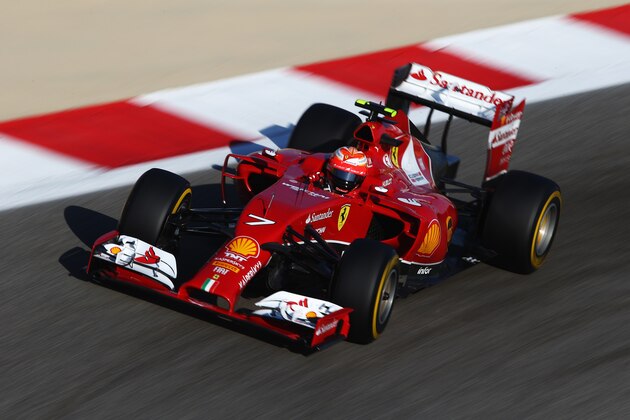 SAKHIR, BAHRAIN - APRIL 05:  Kimi Raikkonen of Finland and Ferrari drives during the final practice session prior to qualifying for the Bahrain Formula One Grand Prix at the Bahrain International Circuit on April 5, 2014 in Sakhir, Bahrain.  (Photo by Paul Gilham/Getty Images)