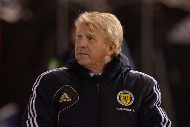ABERDEEN, SCOTLAND - FEBRUARY 06:  Gordon Strachan, manager of Scotland during the international friendly match between Scotland and Estonia  at Pittodrie Stadium on February 6, 2013 in Aberdeen, Scotland.  (Photo by Jeff J Mitchell/Getty Images)