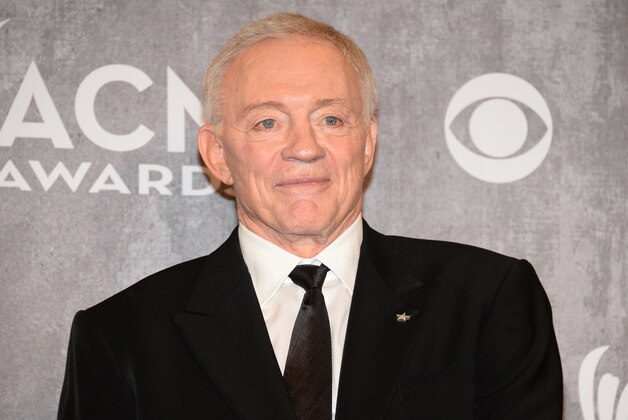 Jerry Jones speaks in the press room at the 49th annual Academy of Country Music Awards at the MGM Grand Garden Arena on Sunday, April 6, 2014, in Las Vegas. (Photo by Al Powers/Powers Imagery/Invision/AP)