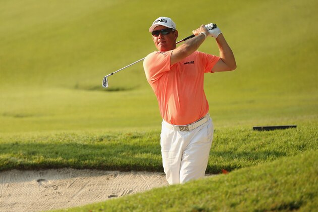 KUALA LUMPUR, MALAYSIA - APRIL 17:  Lee Westwood of England in action during round one of the 2014  Maybank Malaysian Open at Kuala Lumpur Golf & Country Club on April 17, 2014 in Kuala Lumpur, Malaysia.  (Photo by Ian Walton/Getty Images)
