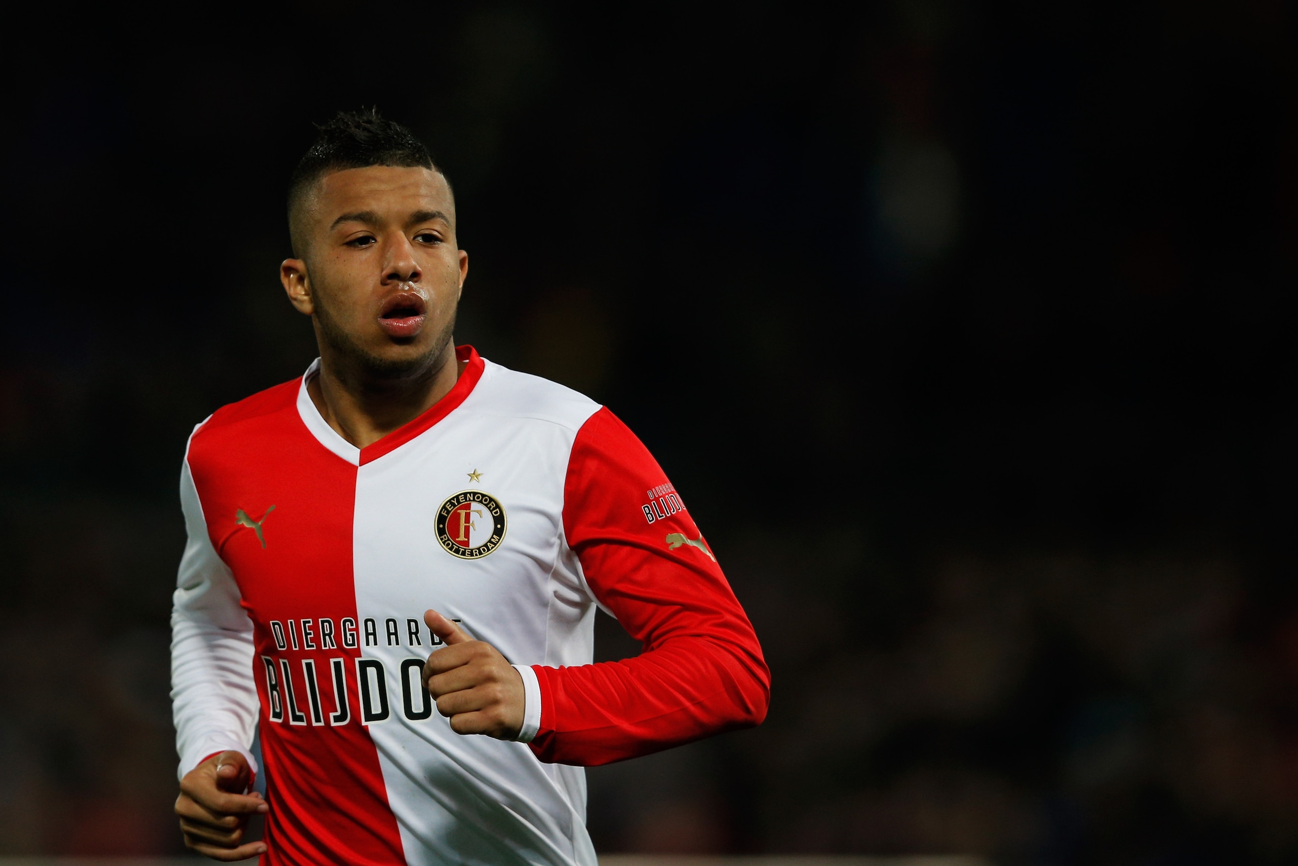 ROTTERDAM, NETHERLANDS - APRIL 05:  Tonny Vilhena of Feyenoord looks on during the Eredivisie match between Feyenoord and VVV Venlo at De Kuip on April 5, 2013 in Rotterdam, Netherlands.  (Photo by Dean Mouhtaropoulos/Getty Images)