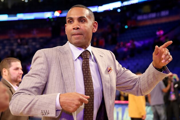 NEW ORLEANS, LA - FEBRUARY 14:  Grant Hill walks off the court after the BBVA Compass Rising Stars Challenge 2014 as part of the 2014 NBA Allstar Weekend at the Smoothie King Center on February 14, 2014 in New Orleans, Louisiana. NOTE TO USER: User expressly acknowledges and agrees that, by downloading and or using this photograph, User is consenting to the terms and conditions of the Getty Images License Agreement.  (Photo by Christian Petersen/Getty Images)