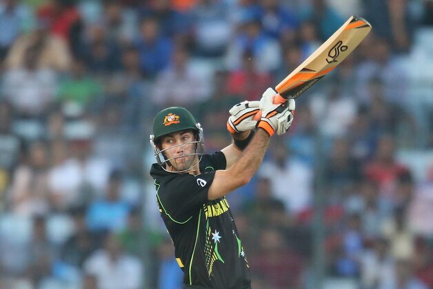 DHAKA, BANGLADESH - MARCH 23:  Glenn Maxwell of Australia bats during the ICC World Twenty20 Bangladesh 2014 match between Australia and Pakistan at Sher-e-Bangla Mirpur Stadium on March 23, 2014 in Dhaka, Bangladesh.  (Photo by Scott Barbour/Getty Images)