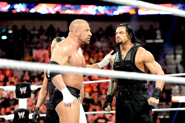 Triple H and Roman Reigns