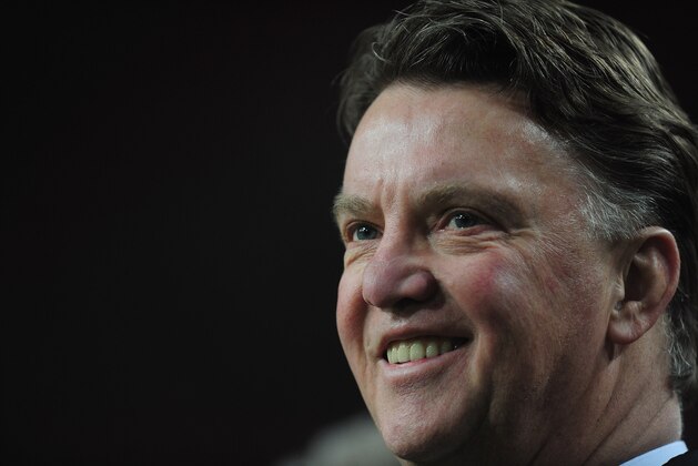 AMSTERDAM, NETHERLANDS - MARCH 22:  Louis van Gaal of Netherlands looks on during the FIFA 2014 World Cup, Group D Qualifier between Netherlands and Estonia at the Amsterdam Arena on March 22, 2013 in Amsterdam, Netherlands.  (Photo by Jamie McDonald/Getty Images)
