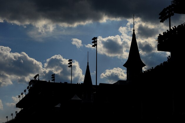 LOUISVILLE, KY - MAY 06:  The Twin Spires are seen during the 137th Kentucky Oaks at Churchill Downs on May 6, 2011 in Louisville, Kentucky.  (Photo by Harry How/Getty Images)