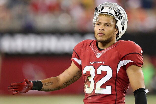 GLENDALE, AZ - OCTOBER 17:  Free safety Tyrann Mathieu #32 of the Arizona Cardinals during the NFL game against the Seattle Seahawks at the University of Phoenix Stadium on October 17, 2013 in Glendale, Arizona. The Seahawks  defeated the Cardinals 34-22.  (Photo by Christian Petersen/Getty Images)