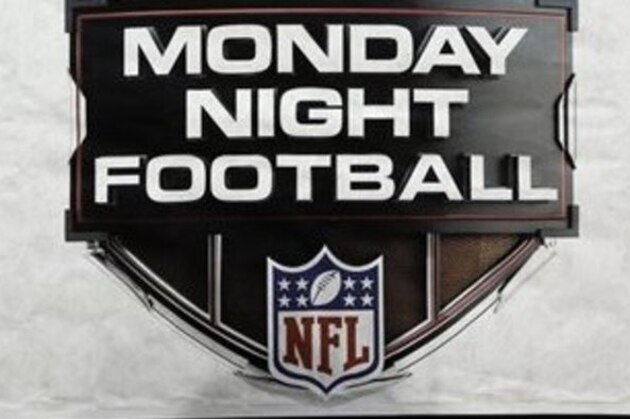 A Monday Night Football Game banner hangs from the stands at Bank of America Stadium before the New England Patriots face the Carolina Panthers in an NFL football game in Charlotte, N.C., Monday, Nov. 18, 2013. The Panthers won 24-20. (AP Photo/Bob Leverone)