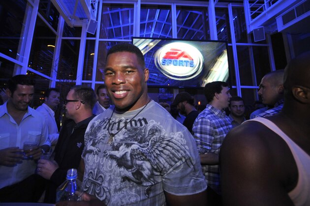 CHICAGO, IL - JUNE 21:  Former NFL player Herschel Walker at the EA SPORTS Madden NFL 13 Pigskin Pro-Am Eve on June 21 2012  in Chicago, Illinois.  (Photo by David Banks/Getty Images for EA Sports)