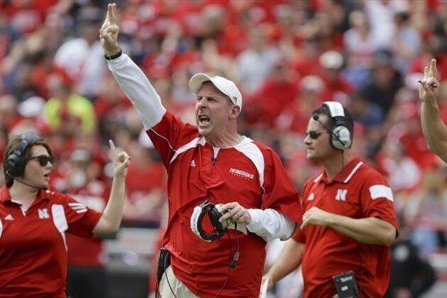 Nebraska head coach Bo Pelini and staff members call plays during Nebraska's NCAA college football spring game in Lincoln, Neb., Saturday, April 12, 2014. (AP Photo/Nati Harnik) Nebraska head coach Bo Pelini and staff members call plays during Nebraska's NCAA college football spring game in Lincoln, Neb., Saturday, April 12, 2014. (AP Photo/Nati Harnik)
