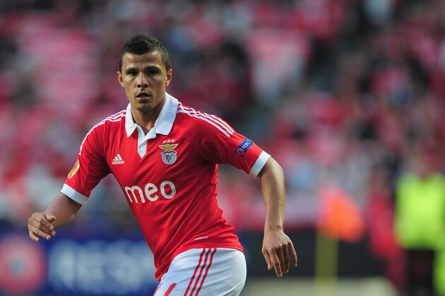 LISBON, PORTUGAL - MAY 02:  Lima of Benfica in action during the UEFA Europa League semi final second leg match between SL Benfica and Fenerbahce SK at the Estadio da Luz on May 2, 2013 in Lisbon, Portugal.  (Photo by Jamie McDonald/Getty Images)