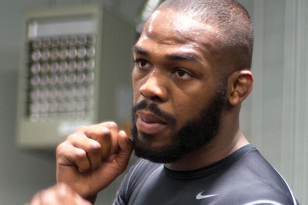 ALBUQUERQUE, NM - APRIL 08:  UFC light heavyweight champion Jon Jones shadow boxes during a media event at Jackson’s Mixed Martial Arts & Fitness Academy on April 8, 2013 in Albuquerque, New Mexico.  (Photo by Steve Snowden/Getty Images)