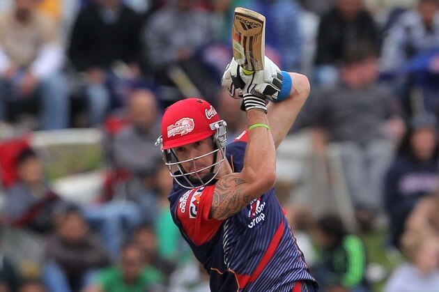 CAPE TOWN, SOUTH AFRCA - OCTOBER 21:  Kevin Pietersen of the Delhi Daredevils in action during the Champions league twenty20 match between Perth Scorchers and Delhi Daredevils at Sahara Park Newlands on October 21, 2012 in Cape Town, South Africa. (Photo by Carl Fourie / Gallo Images/Getty Images)