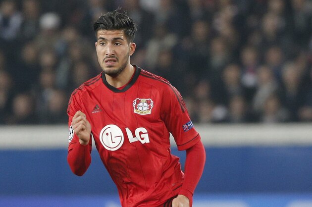 Leverkusen's Emre Can runs during the Champions League round of 16 second leg soccer match between Paris Saint Germain and Bayer Leverkusen at the Parc des Princes stadium in Paris, Wednesday, March 12, 2014. (AP Photo/Christophe Ena) Leverkusen's Emre Can runs during the Champions League round of 16 second leg soccer match between Paris Saint Germain and Bayer Leverkusen at the Parc des Princes stadium in Paris, Wednesday, March 12, 2014. (AP Photo/Christophe Ena)