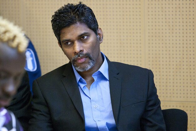 FILE- Singaporean Wilson Maj Perumal sits in the Lapland district court on match fixing charges in Rovaniemi, Finland, in this file photo dated Thursday June 9, 2011. Soccer is falling under a cloud of suspicion as never before, sullied by a multibillion-dollar web of match-fixing that is staining increasingly larger parts of the world's most popular sport. In Finland, eight African players with ties to a Singapore crime gang were banned in 2012 for match-fixing. Their handler, Wilson Raj Perumal, was convicted of fixing games in Finland and is being investigated for allegedly fixing other matches in Europe and Africa. (AP Photo/Lehtikuva, Kaisa Siren, FILE) FINLAND OUT FILE- Singaporean Wilson Maj Perumal sits in the Lapland district court on match fixing charges in Rovaniemi, Finland, in this file photo dated Thursday June 9, 2011. Soccer is falling under a cloud of suspicion as never before, sullied by a multibillion-dollar web of match-fixing that is staining increasingly larger parts of the world's most popular sport. In Finland, eight African players with ties to a Singapore crime gang were banned in 2012 for match-fixing. Their handler, Wilson Raj Perumal, was convicted of fixing games in Finland and is being investigated for allegedly fixing other matches in Europe and Africa. (AP Photo/Lehtikuva, Kaisa Siren, FILE) FINLAND OUT