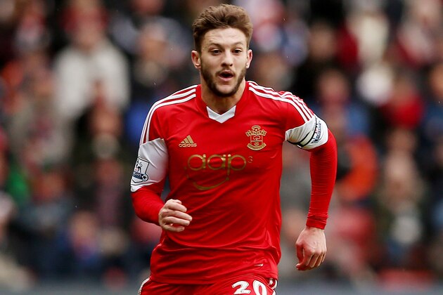 SOUTHAMPTON, ENGLAND - FEBRUARY 08:  Adam Lallana of Southampton during the Barclays Premier League match between Southampton and Stoke City at St Mary's Stadium on February 8, 2014 in Southampton, England.  (Photo by Scott Heavey/Getty Images)