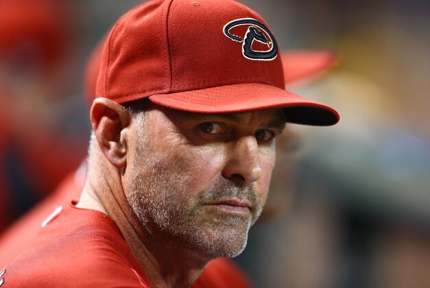 Apr 30, 2014; Phoenix, AZ, USA; Arizona Diamondbacks manager Kirk Gibson in the seventh inning against the Colorado Rockies at Chase Field. Mandatory Credit: Mark J. Rebilas-USA TODAY Sports