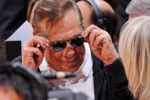 LOS ANGELES, CA - NOVEMBER 7: Los Angeles Clippers Owner Donald Sterling looks on as his team plays the San Antonio Spurs at Staples Center on November 7, 2012 in Los Angeles, California. NOTE TO USER: User expressly acknowledges and agrees that, by downloading and/or using this Photograph, user is consenting to the terms and conditions of the Getty Images License Agreement. Mandatory Copyright Notice: Copyright 2012 NBAE (Photo by Andrew D. Bernstein/NBAE via Getty Images)