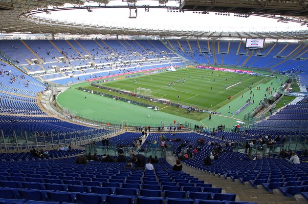 ROME, ITALY - MARCH 09: A general view of the empty stands of Stadio Olimpico during the Serie A match between SS Lazio and Atalanta BC at Stadio Olimpico on March 9, 2014 in Rome, Italy.  (Photo by Paolo Bruno/Getty Images)