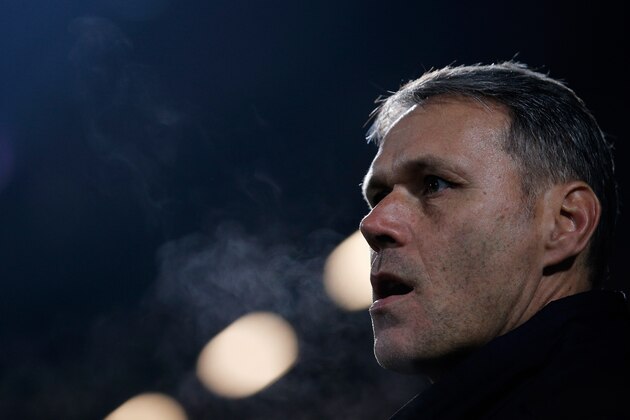 ZWOLLE, NETHERLANDS - DECEMBER 13:  Heerenveen Manager / Head Coach, Marco van Basten looks on prior to the Eredivisie match between PEC Zwolle and SC Heerenveen held at IJsseldelta Stadion on December 13, 2013 in Zwolle, Netherlands.  (Photo by Dean Mouhtaropoulos/Getty Images)