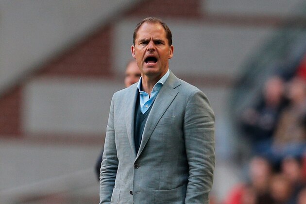 AMSTERDAM, NETHERLANDS - MAY 03:  Ajax Coach / Manager, Frank de Boer gives instructions to his team during the Eredivisie match between Ajax Amsterdam and NEC Nijmegen at Amsterdam Arena on May 3, 2014 in Amsterdam, Netherlands.  (Photo by Dean Mouhtaropoulos/Getty Images)