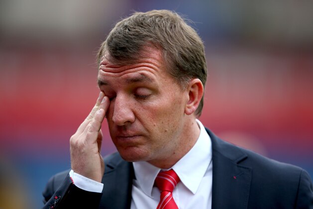 LONDON, ENGLAND - MAY 05:  Brendan Rodgers of Liverpool looks on prior to the the Barclays Premier League match between Crystal Palace and Liverpool at Selhurst Park on May 5, 2014 in London, England.  (Photo by Clive Rose/Getty Images)