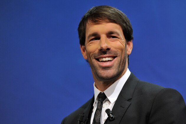 NYON, SWITZERLAND - APRIL 12:  Ruud van Nistelrooy proceeds to the UEFA Europa League semi-final and final draws at the UEFA headquarters on April 12, 2013 in Nyon, Switzerland.  (Photo by Harold Cunningham/Getty Images)