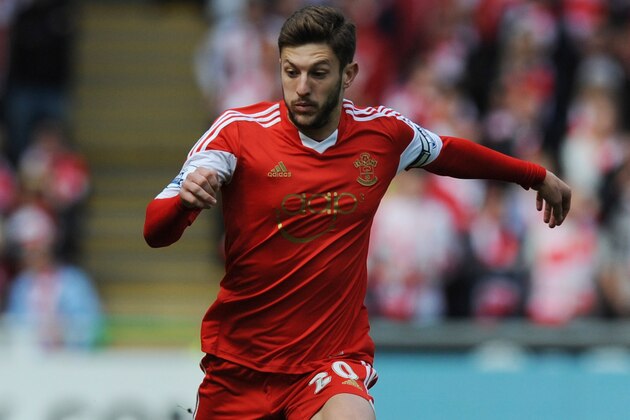 SWANSEA, WALES - MAY 03: Adam Lallana of Southampton in action during the Barclays Premier League match between Swansea City and Southampton at Liberty Stadium on May 3, 2014 in Swansea, Wales. Photo by Steve Bardens/Getty Images)