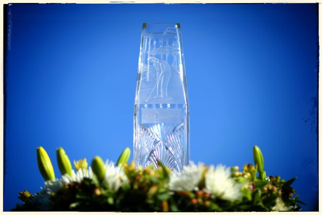 PONTE VEDRA BEACH, FL - MAY 07:  (EDITORS NOTE: This image has been processed using digital filters) A view of THE PLAYERS Championship trophy during a practice round ahead of THE PLAYERS Championship on The Stadium Course at TPC Sawgrass on May 7, 2014 in Ponte Vedra Beach, Florida.  (Photo by Richard Heathcote/Getty Images)