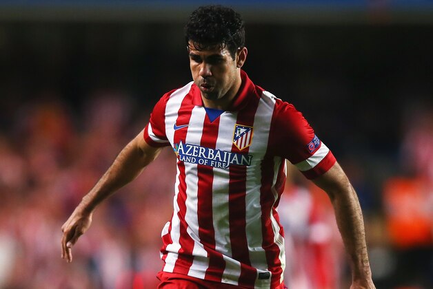 LONDON, ENGLAND - APRIL 30: Diego Costa of Club Atletico de Madrid in action during the UEFA Champions League semi-final second leg match between Chelsea and Club Atletico de Madrid at Stamford Bridge on April 30, 2014 in London, England.  (Photo by Clive Rose/Getty Images)