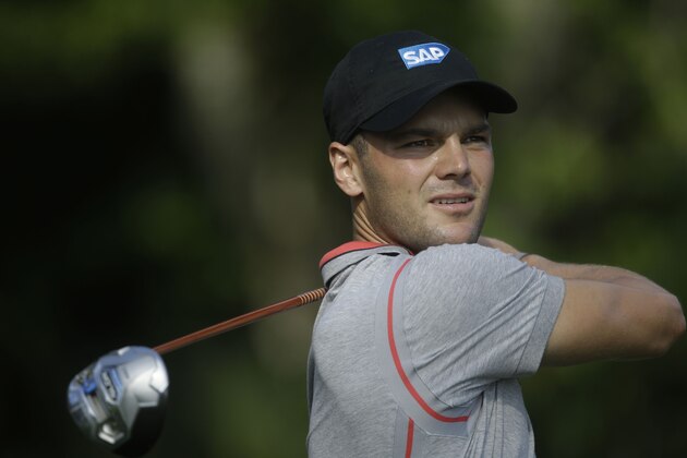 Martin Kaymer of Germany, watches his shot from the seventh tee during the second round of The Players championship golf tournament at TPC Sawgrass, Friday, May 9, 2014 in Ponte Vedra Beach, Fla. (AP Photo/Gerald Herbert)