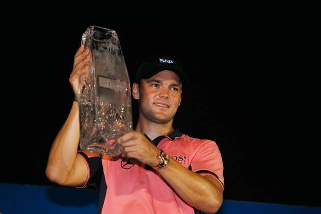 PONTE VEDRA BEACH, FL - MAY 11:  Martin Kaymer of Germany celebrates with the winner's trophy after his one-stroke victory at THE PLAYERS Championship on The Stadium Course at TPC Sawgrass on May 11, 2014 in Ponte Vedra Beach, Florida.  (Photo by Kevin C. Cox/Getty Images)