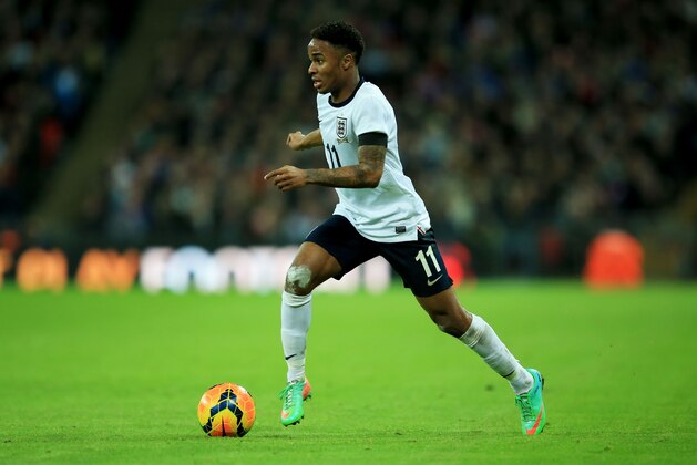 LONDON, ENGLAND - MARCH 05:  Raheem Sterling of England in action during the International Friendly match between England and Denmark at Wembley Stadium on March 5, 2014 in London, England.  (Photo by Richard Heathcote/Getty Images)