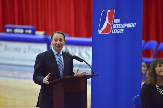 WHITE PLAINS, NY - MARCH 10:  Robert P. Astorino, Westchester County Executive, attends a press conference annoucing an agreement to bring a New York Knicks affiliated NBA Development League franchise to Westchester, New York on March 10, 2014 in White Plains, New York. NOTE TO USER: User expressly acknowledges and agrees that, by downloading and or using this photograph, User is consenting to the terms and conditions of the Getty Images License Agreement. Mandatory Copyright Notice: Copyright 2014 NBAE (Photo by David Dow/NBAE via Getty Images)