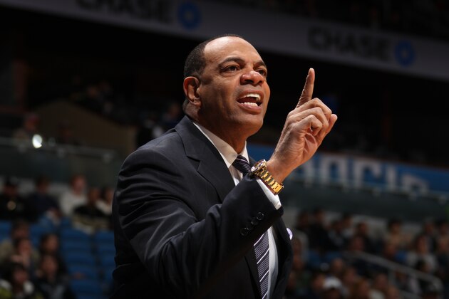 ORLANDO, FL - MARCH 3: Lionel Hollins, Head Coach of the Memphis Grizzlies, reacts during the game against the Orlando Magic on March 3, 2013 at Amway Center in Orlando, Florida. NOTE TO USER: User expressly acknowledges and agrees that, by downloading and/or using this photograph, user is consenting to the terms and conditions of the Getty Images License Agreement. Mandatory copyright notice: Copyright NBAE 2013 (Photo by Joe Murphy/NBAE via Getty Images) ORLANDO, FL - MARCH 3: Lionel Hollins, Head Coach of the Memphis Grizzlies, reacts during the game against the Orlando Magic on March 3, 2013 at Amway Center in Orlando, Florida. NOTE TO USER: User expressly acknowledges and agrees that, by downloading and/or using this photograph, user is consenting to the terms and conditions of the Getty Images License Agreement. Mandatory copyright notice: Copyright NBAE 2013 (Photo by Joe Murphy/NBAE via Getty Images)