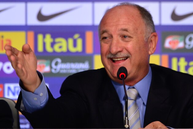 RIO DE JANEIRO, BRAZIL - MAY 07: Brazilian national team coach Luiz Felipe Scolari speaks during the announcement of the team's squad for the 2014 FIFA World Cup on May 07, 2014 at Vivo Rio in Rio de Janeiro, Brazil. (Photo by Buda Mendes/Getty Images)