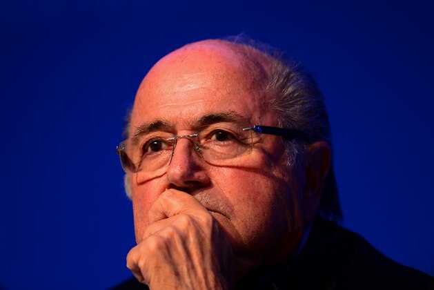 COSTA DO SAUIPE, BAHIA - DECEMBER 05:  FIFA President Joseph S. Blatter attends the FIFA Executive Committee Meeting Press Conference during a media day ahead of the 2014 FIFA World Cup Draw at Costa do Sauipe Resort on December 5, 2013 in Costa do Sauipe, Brazil.  (Photo by Buda Mendes/Getty Images)