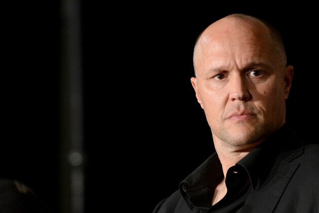 Nov 2, 2013; Long Beach, CA, USA;   Bellator chief executive officer Bjorn Rebney at the post fight press conference after the Bellator MMA fight night at the Long Beach Arena. Alvarez won the fight. Mandatory Credit: Jayne Kamin-Oncea-USA TODAY Sports