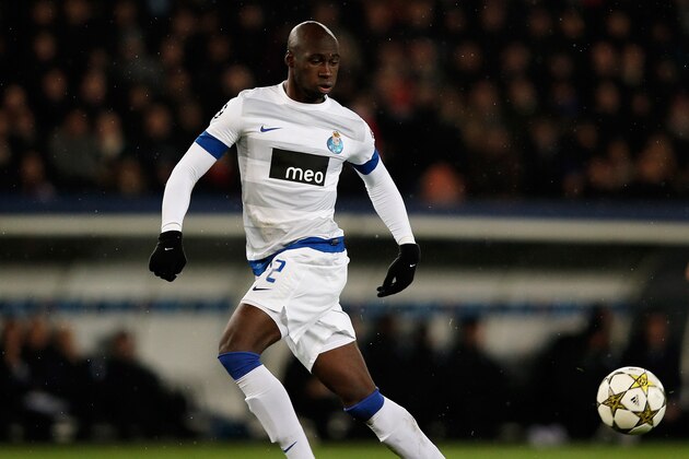 PARIS, FRANCE - DECEMBER 04:  Eliaquim Mangala of Porto in action during the Group A UEFA Champions League match between Paris Saint-Germain FC and FC Porto at Parc des Princes on December 4, 2012 in Paris, France.  (Photo by Dean Mouhtaropoulos/Getty Images)