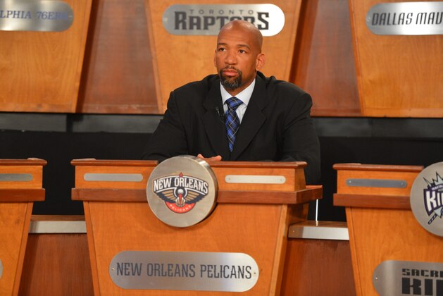 NEW YORK, NY - MAY 21: Head Coach Monty Williams of the New Orleans Pelicans during the 2013 NBA Draft Lottery on May 21, 2013 at the ABC News' 'Good Morning America' Times Square Studio in New York City. NOTE TO USER: User expressly acknowledges and agrees that, by downloading and/or using this photograph, user is consenting to the terms and conditions of the Getty Images License Agreement.  Mandatory Copyright Notice: Copyright 2013 NBAE (Photo by Jesse D. Garrabrant/NBAE via Getty Images)