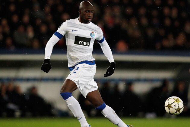 PARIS, FRANCE - DECEMBER 04:  Eliaquim Mangala of Porto in action during the Group A UEFA Champions League match between Paris Saint-Germain FC and FC Porto at Parc des Princes on December 4, 2012 in Paris, France.  (Photo by Dean Mouhtaropoulos/Getty Images)